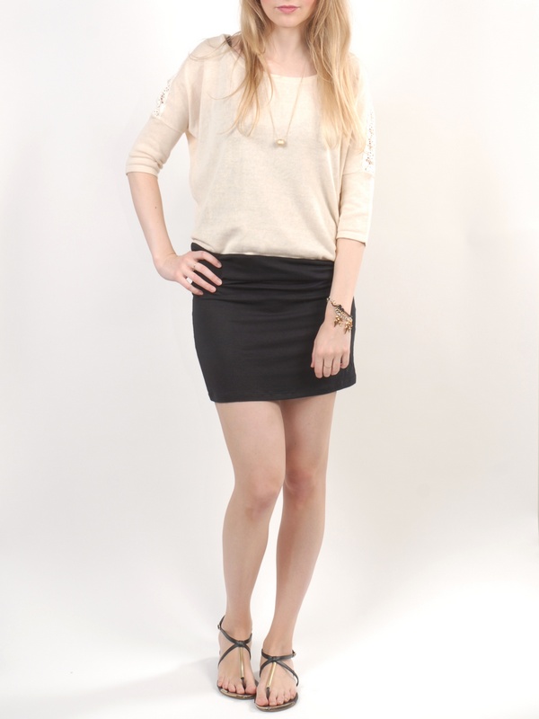 Element EMILY NATURAL plesové šaty krátke - M