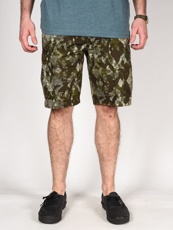 Element SNYDER OLIVE BLACK pánske plátené kraťasy - 32