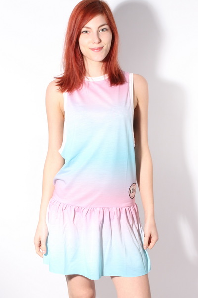 Femi Pleasure BAHAMA GRADIENT plesové šaty krátke - M