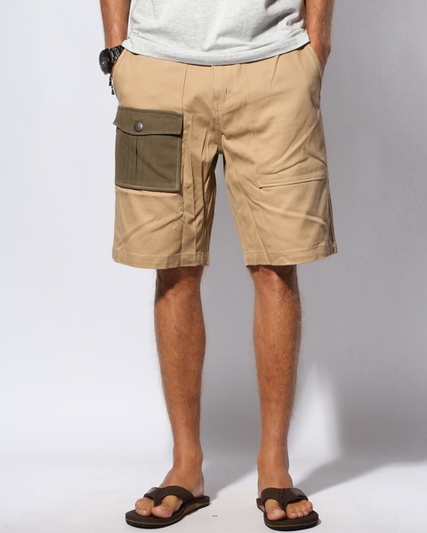 Altamont HALFWAY SHORT TAN pánske plátené kraťasy - 30