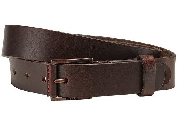 Nixon LEGACY brown pánsky kožený opasok - L
