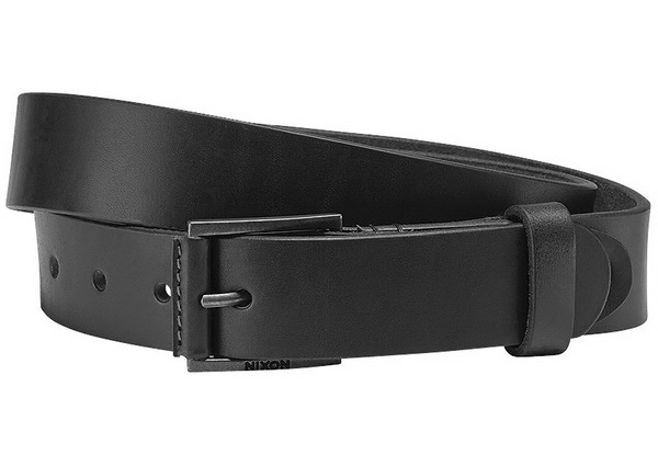Nixon LEGACY black pánsky kožený opasok - L