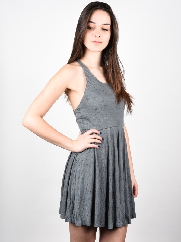 Element RANIA GREY plesové šaty krátke - L