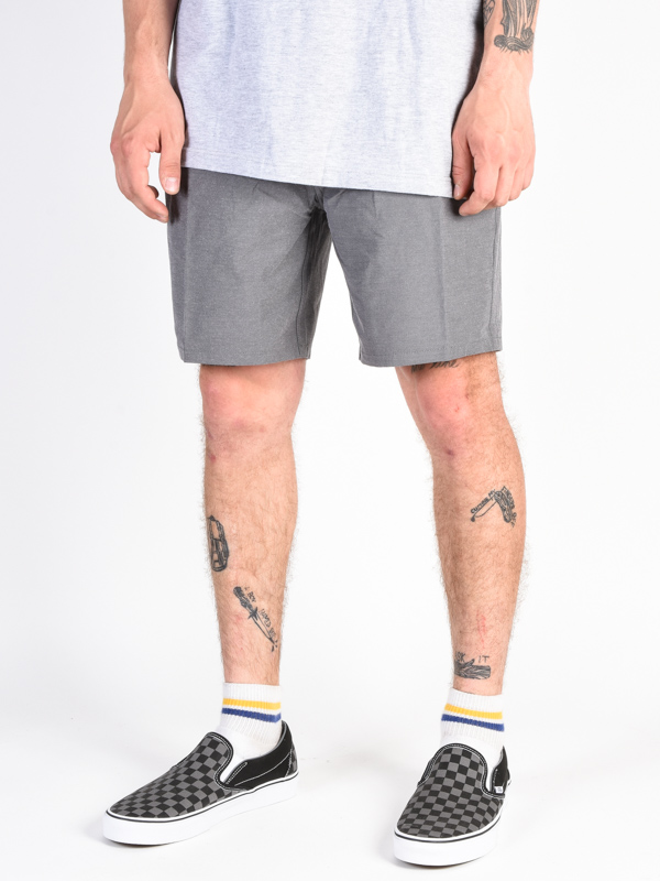 Quiksilver NELSONAMP black pánske plátené kraťasy - 38