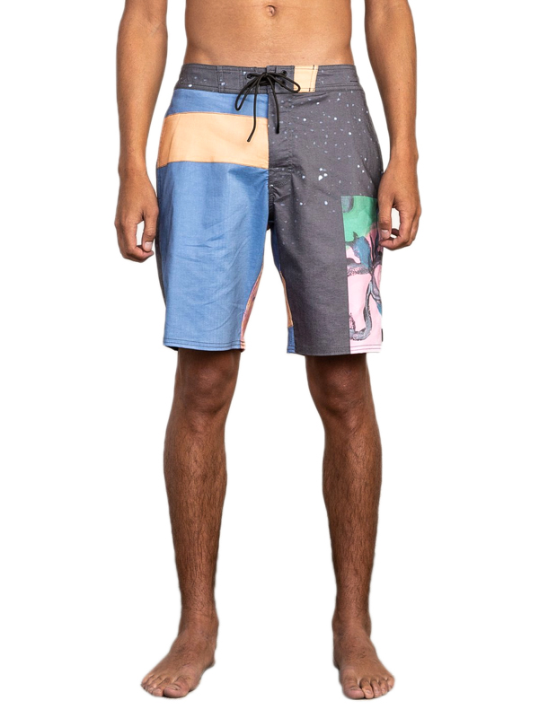 RVCA SAGE COLLAGE TRUNK MULTI pánske kúpacie kraťasy - 33