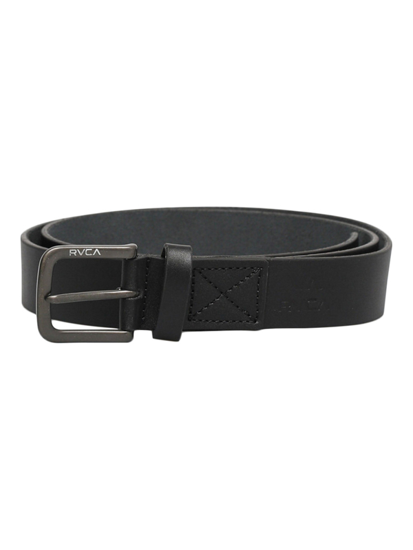 RVCA TRUCE LEATHER black pánsky kožený opasok - S/M