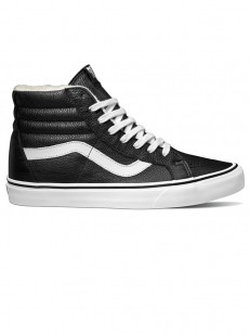 Vans SK8-HI REISSUE (Leather/Fleece) black/true wh