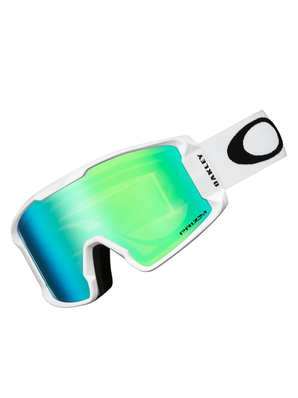Oakley Line Miner XM Matte White w/Prizm Jade pánske okuliare na snowboard