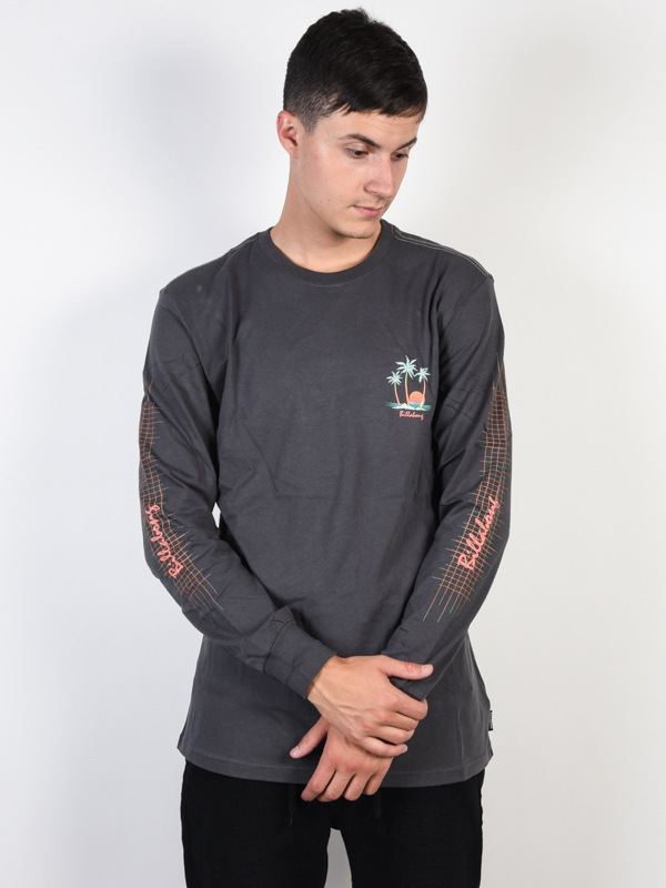 Billabong SAILIN ASPHALT pánske tričko s dlhým rukávom - XXL