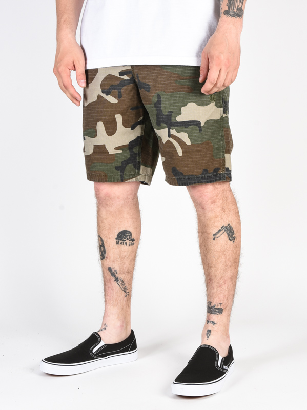 Element PULL UP RIPSTOP CAMO pánske plátené kraťasy - M