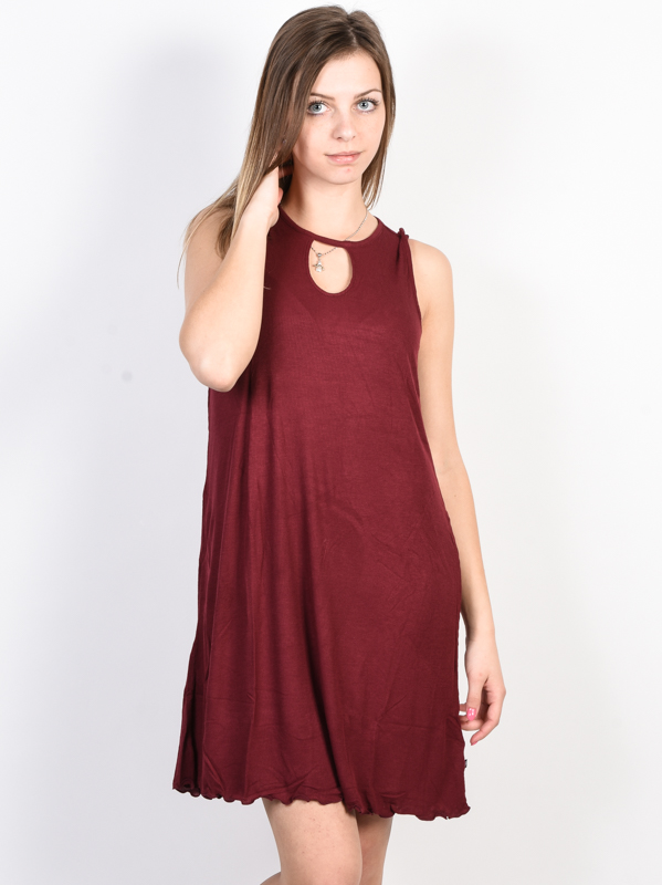 Fox Bay Meadow CRANBERRY plesové šaty krátke - S