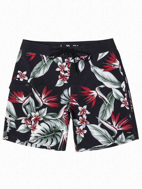 RVCA SPLENDER TRUNK black pánske kúpacie kraťasy - 32