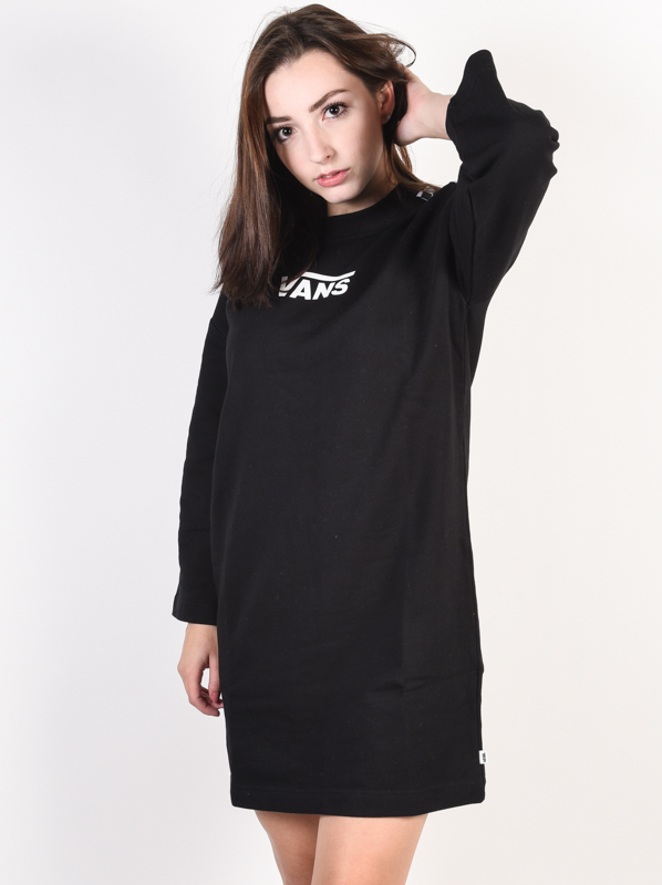 Vans CHROMO II black plesové šaty krátke - S