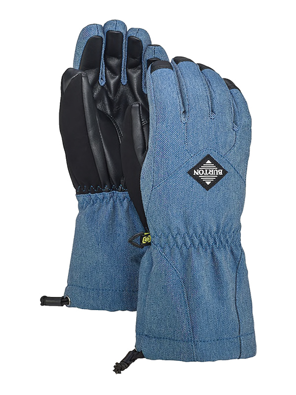 Burton PROFILE light denim detské prstové lyžiarske rukavice - S