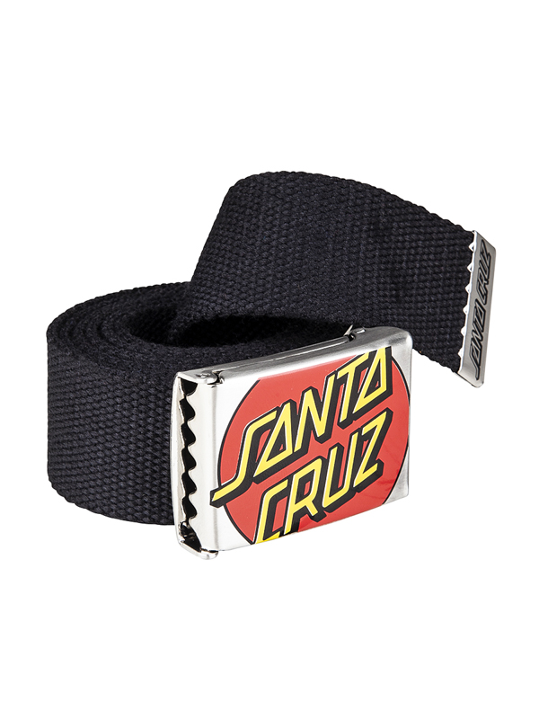 Santa Cruz Crop Dot black pánsky textilný opasok