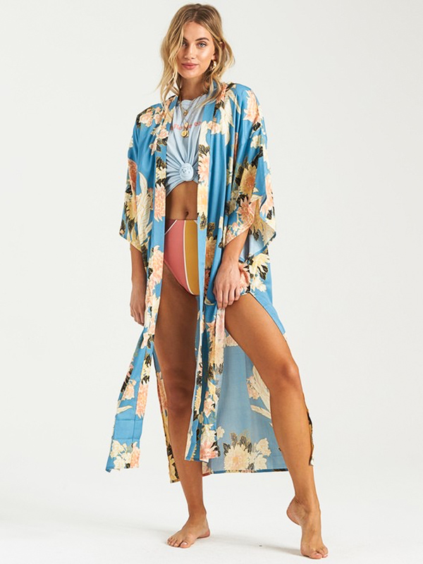 Billabong EASTERN RISER surf blue letné dlhé šaty - XS/S
