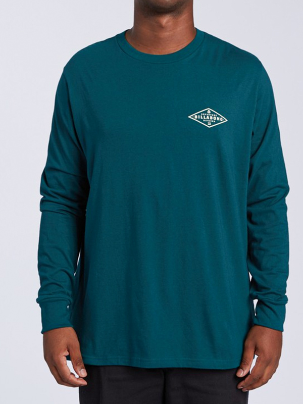 Billabong ALPINE DEEP TEAL pánske tričko s dlhým rukávom - L