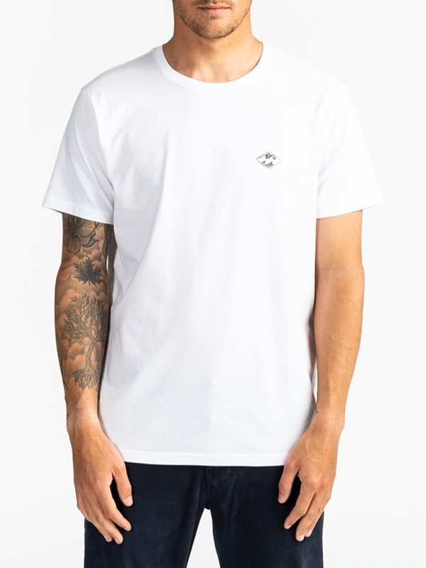 Billabong SURF REPORT white pánske tričko s krátkym rukávom - XL