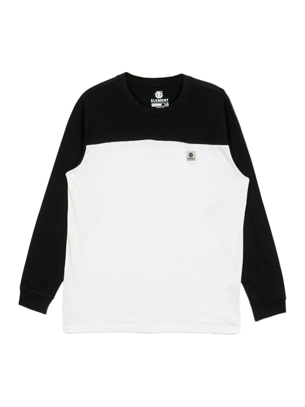 Element BASIC BASEBALL FLINT BLACK pánske tričko s dlhým rukávom - M