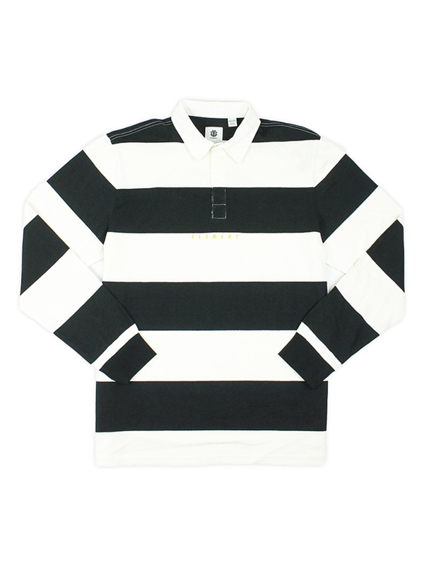 Element LIONEL POLO FLINT BLACK pánske tričko s dlhým rukávom - M
