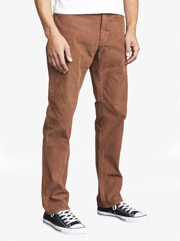 RVCA DAGGERS PIGMENT CORD COCOA pánske plátené nohavice - 36