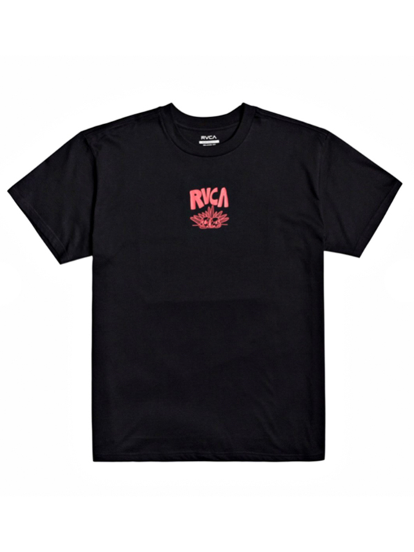 RVCA BARBARIAN black pánske tričko s dlhým rukávom - M