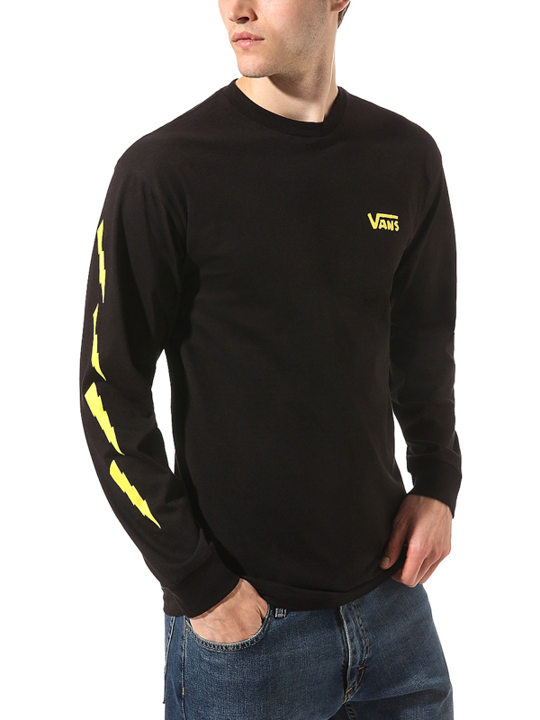 Vans LARRY EDGAR black pánske tričko s dlhým rukávom - S