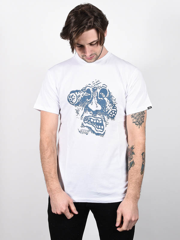 Vans ROWAN ZORILLA GRAPHI white pánske tričko s krátkym rukávom - L