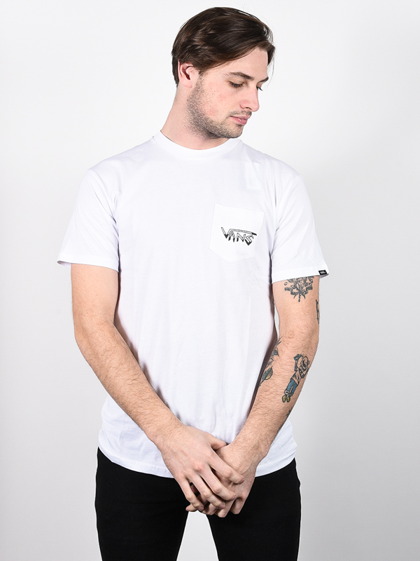 Vans ROWAN ZORILLA SKULL white pánske tričko s krátkym rukávom - L