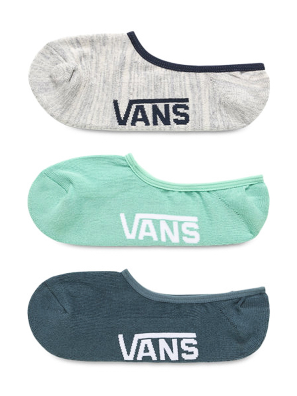 Vans CLASSIC SUPER NO SHO DUSTY JADE GREEN ASSORTED pánske členkové ponožky - 7-9
