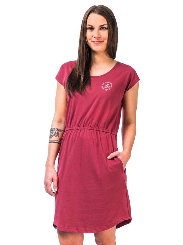 Horsefeathers MILLIE garnet rose plesové šaty krátke - M
