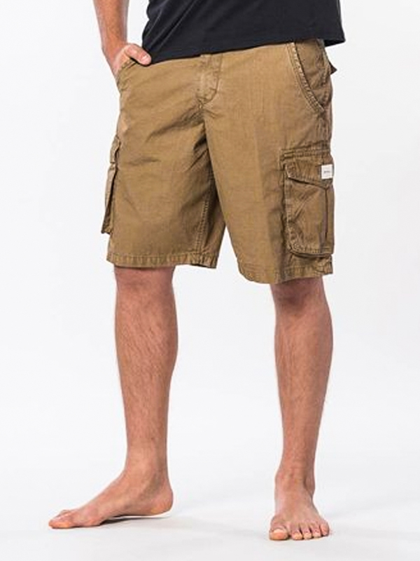 Rip Curl TRAIL DARK KHAKI pánske plátené kraťasy - 32