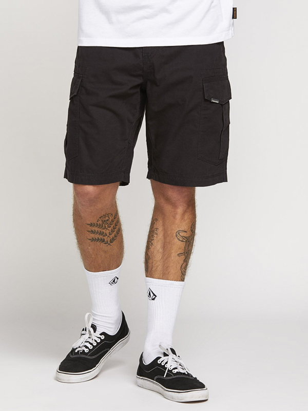 Volcom Miter Ii Cargo black pánske plátené kraťasy - 38
