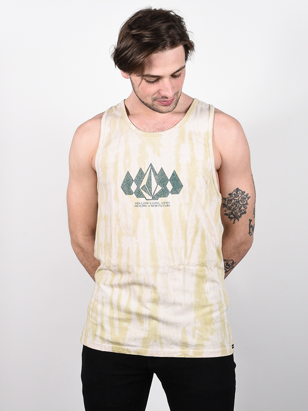 Volcom Stone Army Mossstone pánske tielko - XL