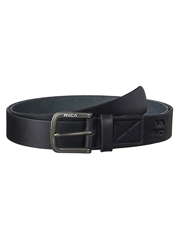 RVCA TRUCE LEATHER I black pánsky kožený opasok - S/M