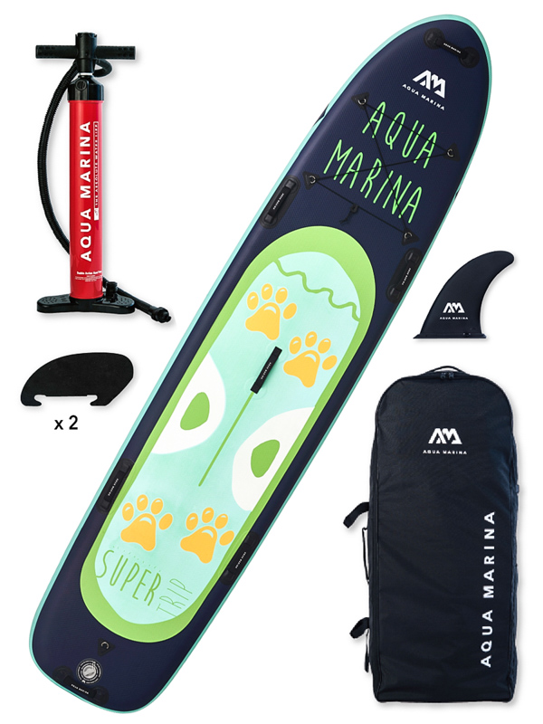 Aqua Marina Super Trip LIGHT BLUE/GREY paddleboard - 12'2"-32"
