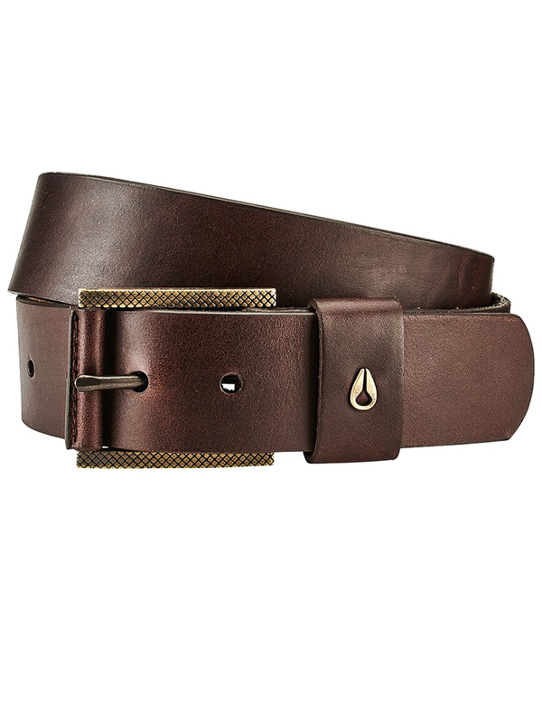 Nixon AMERICANA HORWEEN brown pánsky kožený opasok - M