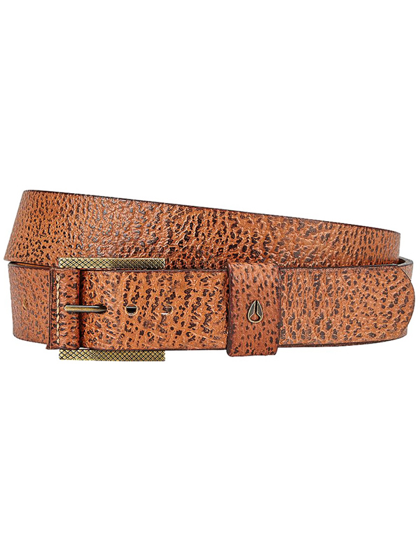 Nixon AMERICANA SLIM brown pánsky kožený opasok - S