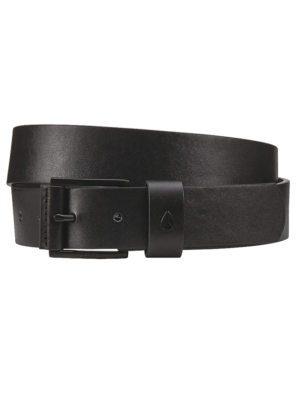 Nixon AMERICANA VEGAN ALLBLACK pánsky kožený opasok - M