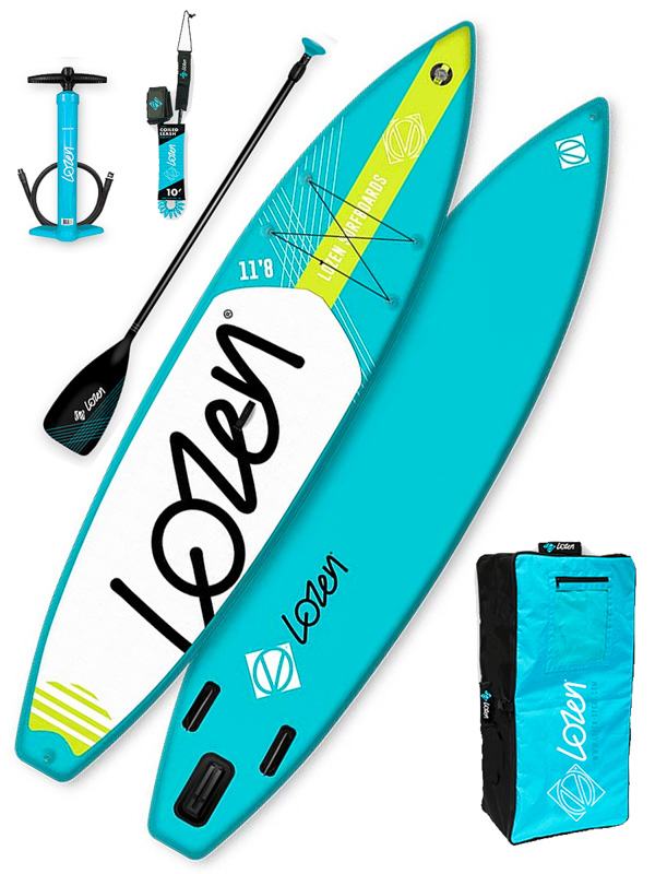 Lozen Touring blue paddleboard - 11'8"-32"