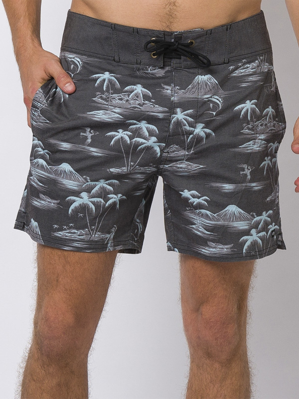 Animal TAMATOA black pánske kúpacie kraťasy - 32