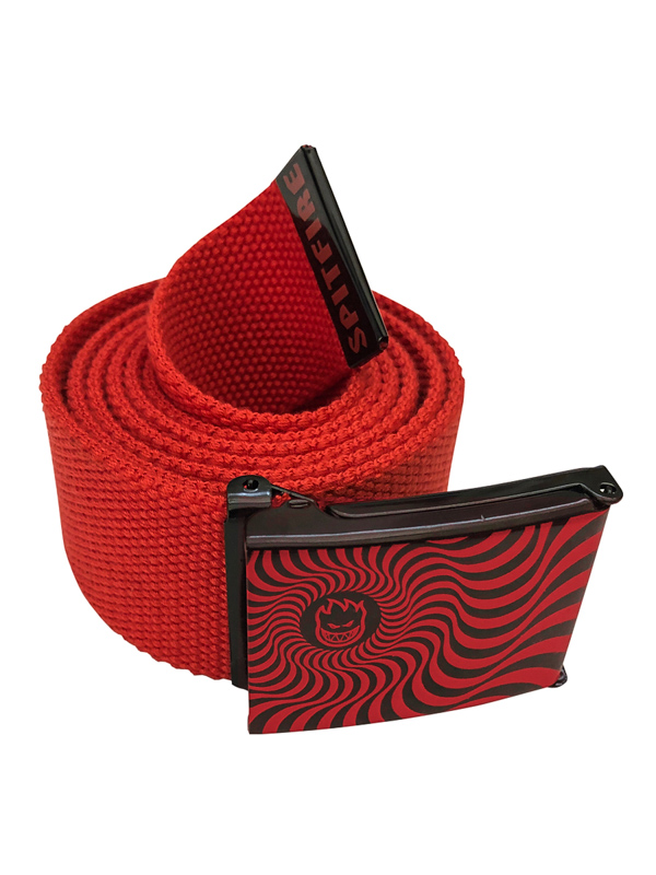 Spitfire BIGHEAD SWIRL RED/BLK pánsky textilný opasok