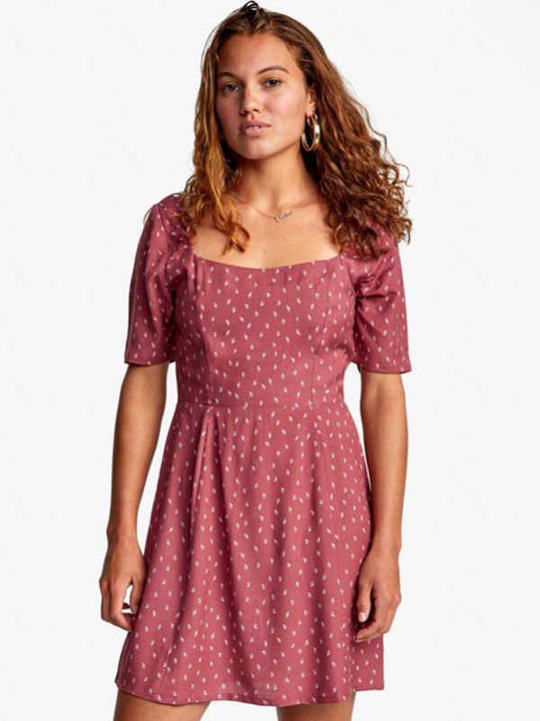 RVCA PEACHY PLUM BERRY plesové šaty krátke - XS