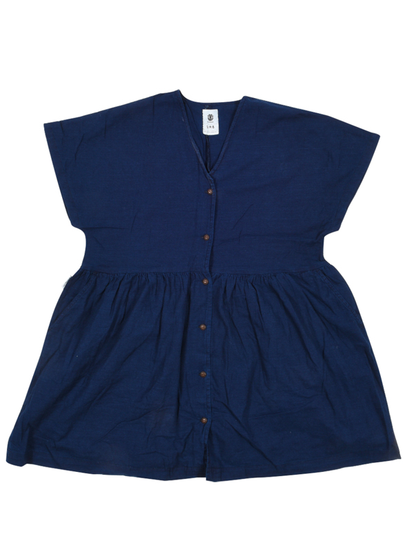 Element CINNAMON indigo plesové šaty krátke - S