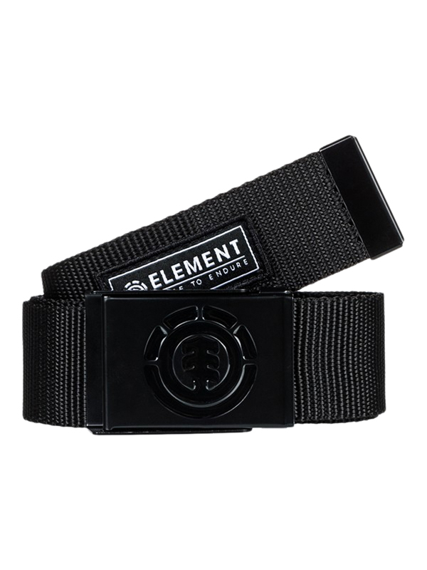 Element BEYOND all black pánsky textilný opasok