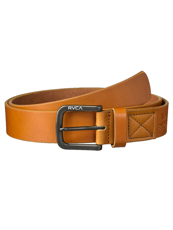 RVCA TRUCE LEATHER I TAN pánsky kožený opasok - L/XL