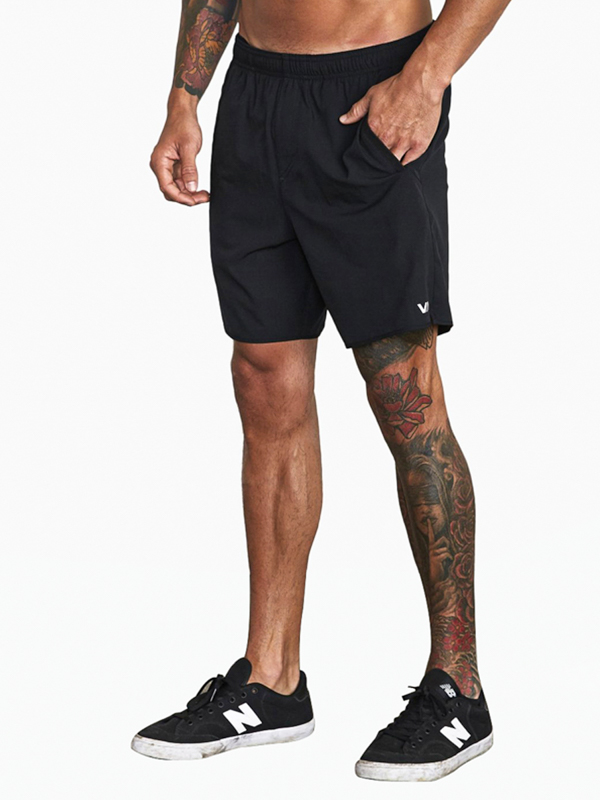 RVCA YOGGER IV black pánske plátené kraťasy - M