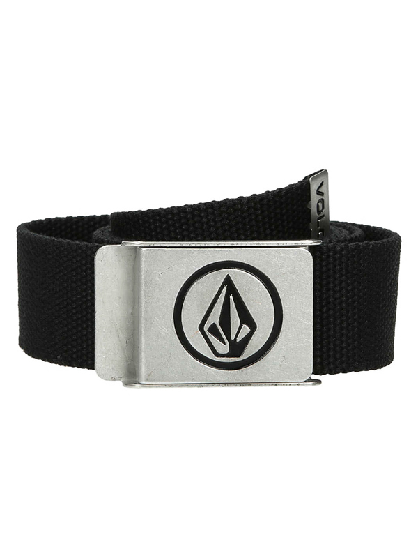 Volcom Circle Web black pánsky textilný opasok