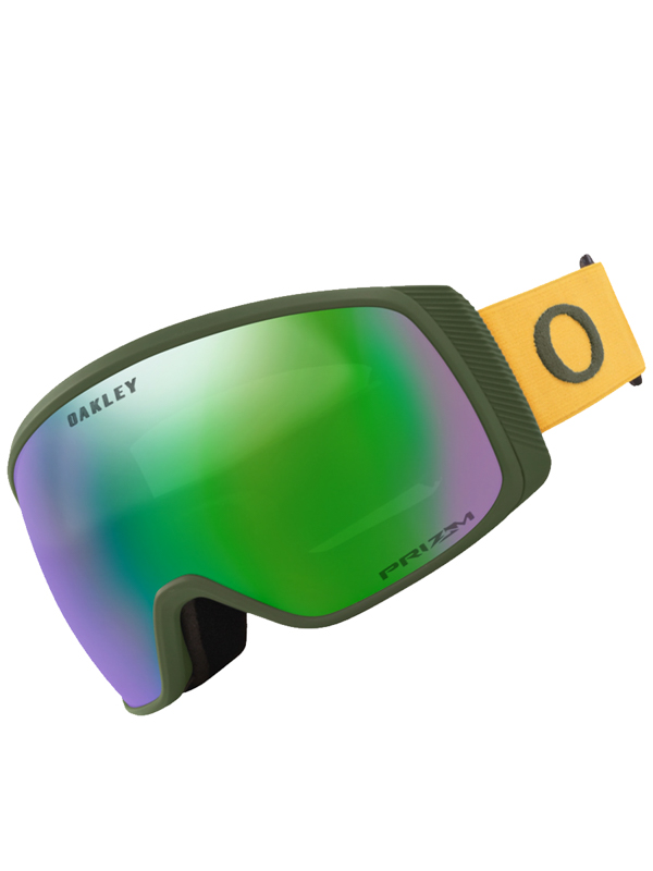 Oakley Flight Tracker XM Dark Brush Mustard wPrizm Jade pánske okuliare na snowboard