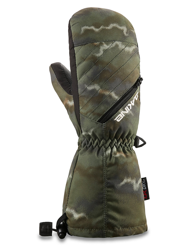 Dakine TRACKER MITT OLIVE ASHCROFT CAMO detské palcové lyžiarske rukavice - L